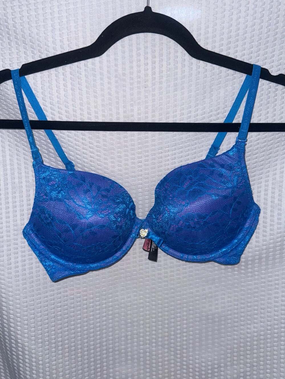 Victoria's Secret Sexy Little Things Blue Lace Push-Up Bra 34D